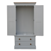 Wiltshire Bedroom Wardrobe Double with 2 Drawers - Soft Cotton
